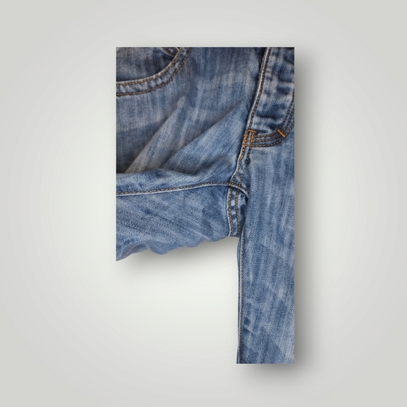 Armani J08 Slim Distressed Jeans Classic wash Button fly eur size 29 Blue - Picture 5 of 16